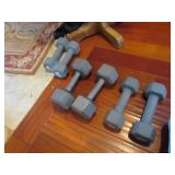 6 weights (10lbs & 20lbs)