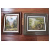 2 oil on canvas pictures