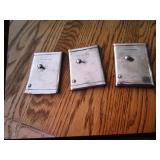 3 vintage match holders