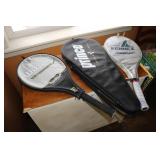 3 tennis rackets
