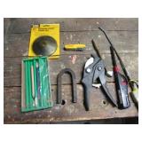 pencils,magnet,air tool,items