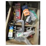 sharpen stones,c clamps & items