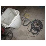 all copper wire & white container