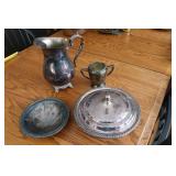 silver plated serving items