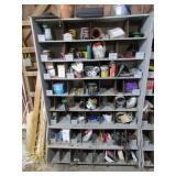 roll shelf & all hardware & items on it