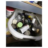 laundry basket and all spray paint & items