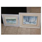 2 art pictures incl:Marilyn Davis