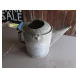 galvanized water can