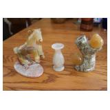 marble figurines & vase