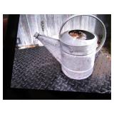 galvanized water can