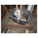 tote,shovel,scraper & items