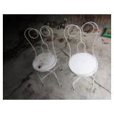 2 ice cream chairs