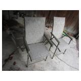 2 folding patio chairs