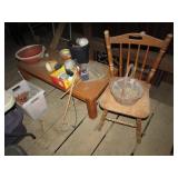 coffee table,chair & misc items