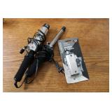 patio door foot lock & curling irons