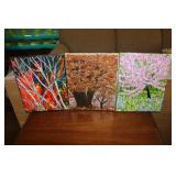 3 oil on canvas art pictures