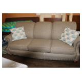 bassett hide a bed & pillows