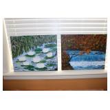 2 oil on canvas art pictures