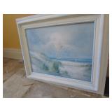 oil on canvas beach picture