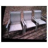 3 patio chairs