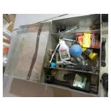 metal box,partial oil & items