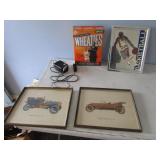 larry bird cereal box,car pictures,mirror,painter