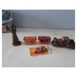 3 toys & decorator gas pump & car