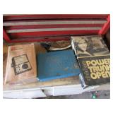 tester,trunk opener,flare tool & box of items