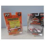 toy hot rod & harley davidson motorcycle
