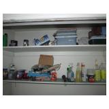 coolers,partial chemicals & misc items