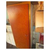 wood cabinet & all misc items inside.