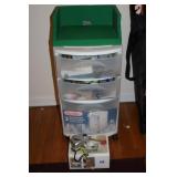 plastic organizer & contents incl:copy paper