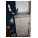 file cabinet & computer tower