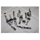 all mens wristwatches incl:quartz