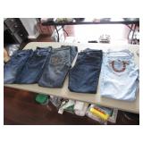 5 mens jeans incl:new affliction live fast