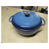 lodge cast iron enamel pot w/lid