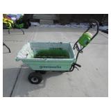 greenworks self propelled wheelbarrow(tires bad)