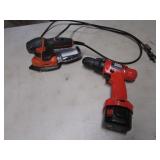 black & decker sander & cordless drill