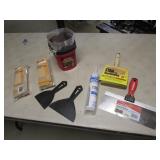 taping knife,caulking & painting items