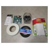 copper crmp rings,twisty tie & items