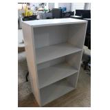 white bookshelf