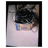 box of misc cords