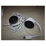 2 google nest cameras