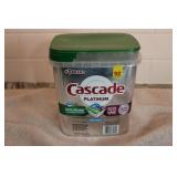full container of cascade dishwasher soap