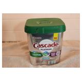 full container of cascade dishwasher soap