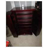 wooden cd/dvd cabinet (no knobs)