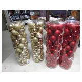 4 containers if christmas decorations