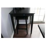 black kitchen table w/stool