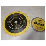 2 dewalt saw blades (hardly used)