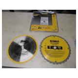2 new dewalt saw blades